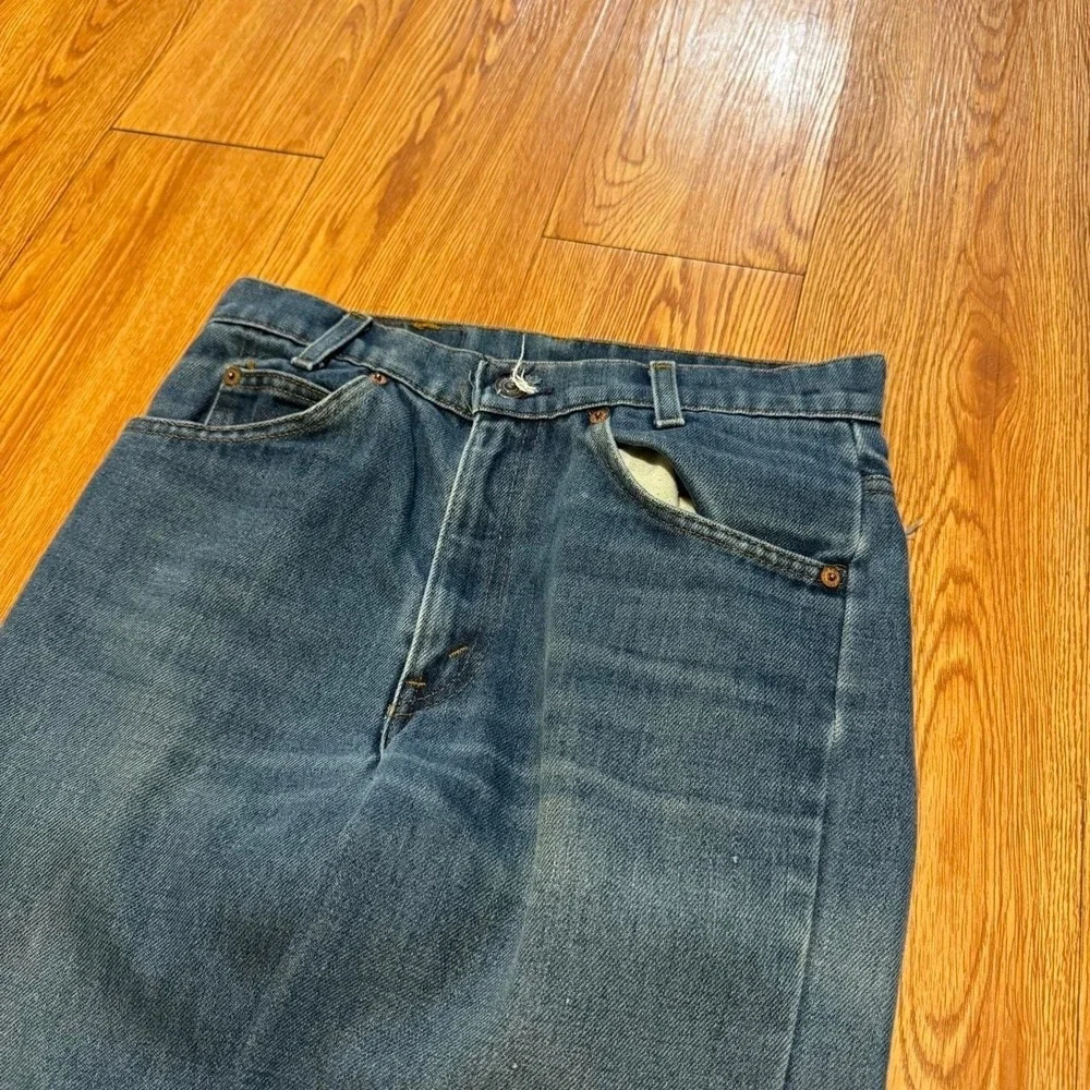 Levi's Men's Jeans Student Fit Light Wash Orange Tab Measures 28x32